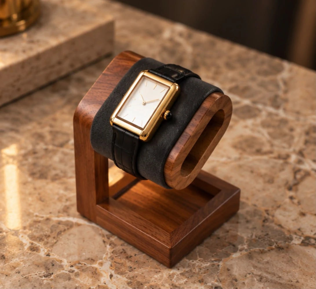 Présentoir à montres et bijoux en bois, autre vue