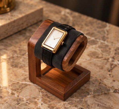 Présentoir à montres et bijoux en bois, autre vue