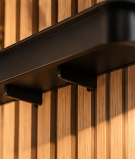 Étagère murale pour montres et accessoires - Noir