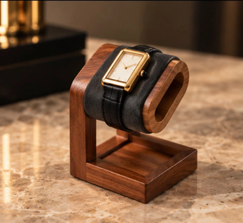 Porte-montres en bois, formes arrondies