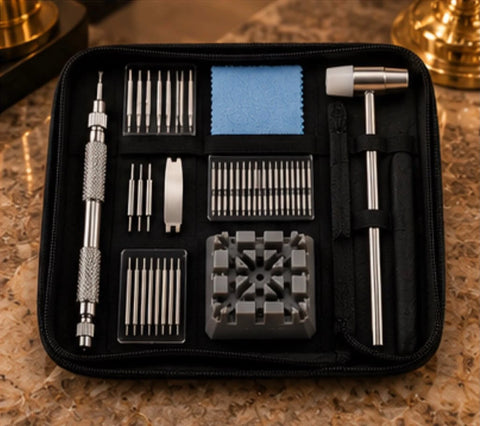 Kit de réparation de bracelet de montre, vue d’ensemble